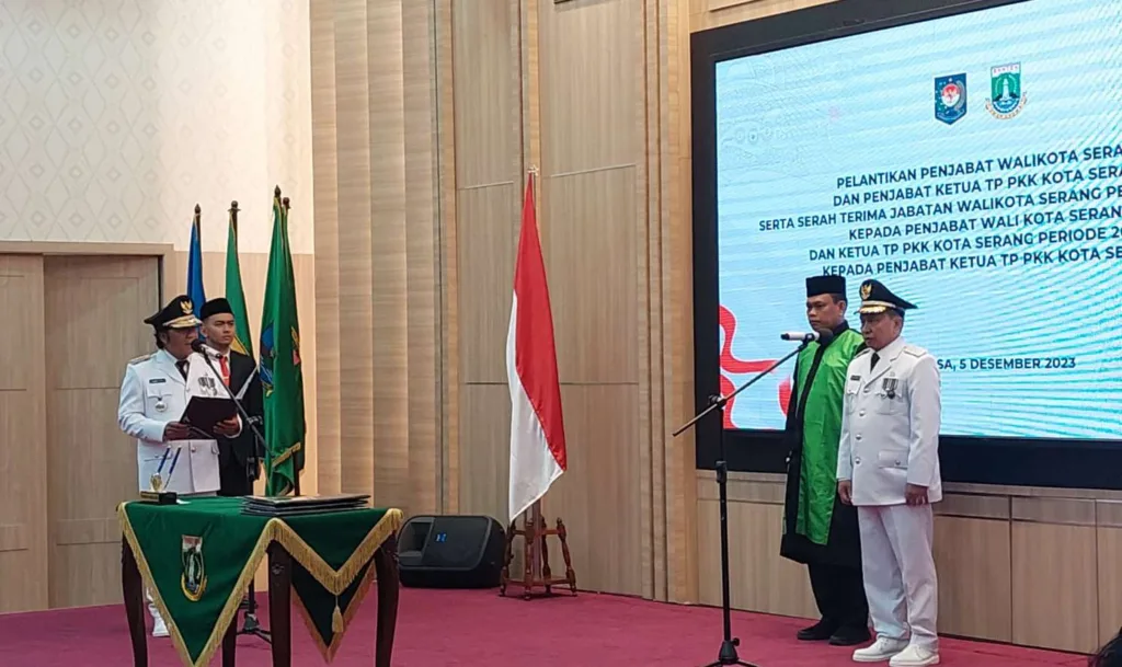 Pelantikan Pj Wali Kota Serang