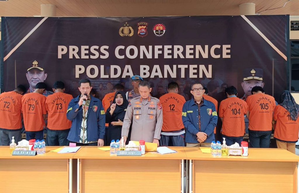 Press Conference Polda Banten