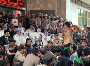 Demo HUT Kabupaten Serang